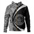 Palau Hoodie Coat Of Arm Lauhala White Circle