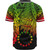 Cook Islands Polynesian Baseball Shirt - Tribal Wave Tattoo Reggae