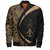 Pitcairn Islands Bomber Jacket Coat Of Arm Lauhala Gold Circle