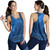 Samoa Women Tank Masi Dobby Fabric Leaves
