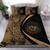 Hawaii Bedding Set Coat Of Arm Lauhala Gold Circle