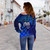 Chuuk Polynesian Off Shoulder Sweatshirt - Lauhala Coat Of Arms