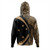 New Zealand Hoodie Silver Fern Lauhala Gold Circle