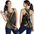 New Zealand Women Tank Silver Fern Lauhala Gold Circle
