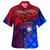 Samoa Polynesian Hawaiian Shirt - Samoa Coat Of Arms with Lauhala Tribal Pattern