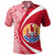 French Polynesia Polo Shirt Coat Of Arm Lauhala Circle