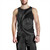 French Polynesia Tank Top Coat Of Arm Lauhala Gray Circle