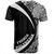 French Polynesia T-Shirt Coat Of Arm Lauhala White Circle