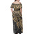 American Samoa Combo Dress And Hawaiian Shirt - Polynesian Gold Turtle