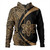 Puerto Rico Hoodie Coat Of Arm Lauhala Gold Circle