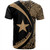 Puerto Rico T-Shirt Coat Of Arm Lauhala Gold Circle