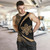 Puerto Rico Tank Top Coat Of Arm Lauhala Gold Circle