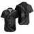 Puerto Rico Short Sleeve Shirt Coat Of Arm Lauhala Gray Circle