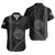 Hawaii Short Sleeve Shirt Tribal Polynesian Coat Of Arms Gray