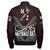 New Zealand Bomber Jacket - Waitangi Day New Zealand Map Silver Fern