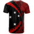 New Zealand T-Shirt Silver Fern Maori Flag Lauhala Circle