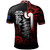 New Zealand Gradient Polo Shirt - Maori Tino Rangatiratanga With Lizard And Silver Fern