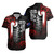 New Zealand Gradient Short Sleeve Shirt - Maori Tino Rangatiratanga With Lizard And Silver Fern