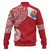 Polynesian Baseball Jacket French Polynesia Flag With Coat Of Arms