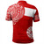 Polynesian Polo Shirt Tahiti Flag With Coat Of Arms