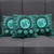 Hawaii Pillow Cover Map Honu Hibiscus Polynesian Turquoise