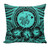 Hawaii Pillow Cover Map Honu Hibiscus Polynesian Turquoise