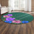 Hawaii Round Rug Hibiscus More Colorful