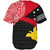 Papua Baseball Shirt Melanesian Flag With Coat Of Arms