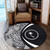 Chuuk Round Rug Lauhala White Circle Style
