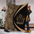 Cook Islands Premium Blanket Lauhala Gold Circle Style