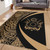 Cook Islands Area Rug Lauhala Gold Circle Style