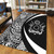 Cook Islands Area Rug Lauhala White Circle Style