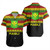 Hawaii Short Sleeve Shirt - Kanaka Maoli Flag Color With Traditional Patterns Hawaii Short Sleeve Shirt - Kanaka Maoli Flag Color With Traditional Patterns