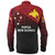 Papua New Guinea Long Sleeve Shirt - PNG Flag Color With Traditional Patterns Papua New Guinea Long Sleeve Shirt - PNG Flag Color With Traditional Patterns