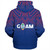 Guam Sherpa Hoodie - Flag Color With Traditional Patterns