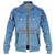 Federated States Of Micronesia Baseball Jacket - Flag Color With Traditional Patterns