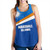 Marshall Islands Women Tank - Flag Color With Traditional Patterns