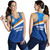 Marshall Islands Women Tank - Flag Color With Traditional Patterns