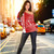 Philippines Off Shoulder Sweatshirt Lauhala Half Concept Red
