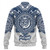 Hawaii Baseball Jacket Custom Waiakea High School Super Waiakea Warriors Tribal Style