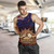 New Zealand Tank Top - Anzac Soldier Maori Patterns 1