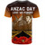 New Zealand T-Shirt Anzac Day Lest We Forget Silver Fern