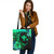 Hawaii Tote Bag Polynesian Turtle Tropical Gardient Green
