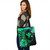 Hawaii Tote Bag Polynesian Turtle Tropical Gardient Green