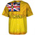 Niue Baseball Shirt Flag Color With Traditional Patterns