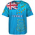 Tuvalu Baseball Shirt Flag Color With Traditional Patterns