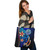 American Samoa Custom Personalised Tote Bag Blue Vintage Tribal Mountain