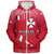 Wallis And Futuna Sherpa Hoodie Flag Color With Traditional Patterns