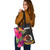 Vanuatu Custom Personalised Tote Bag Polynesian Hibiscus Pattern