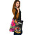 Vanuatu Custom Personalised Tote Bag Polynesian Hibiscus Pattern